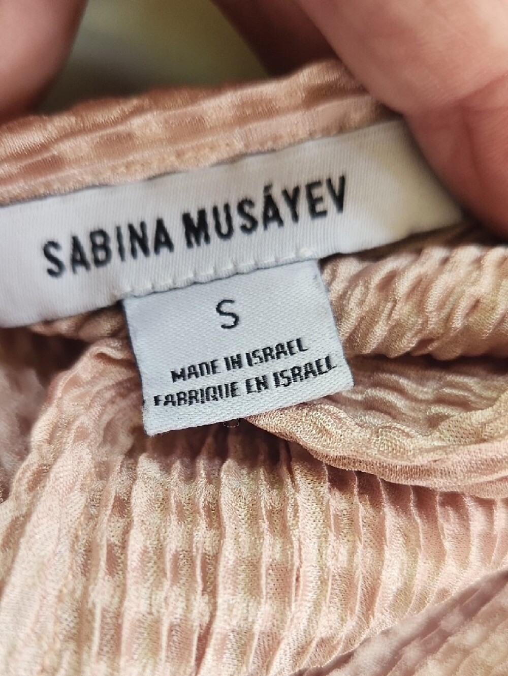 Sabina Musayev Blush Pink Maxi Dress with Plunging V-Neck - Picture 8 of 9